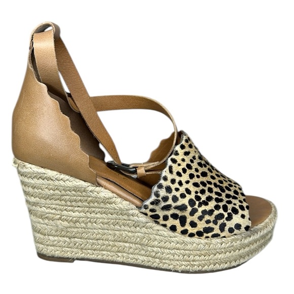 Matisse Roma Women’s Cheetah Print Espadrille Sandals Size 8 - Picture 1 of 8